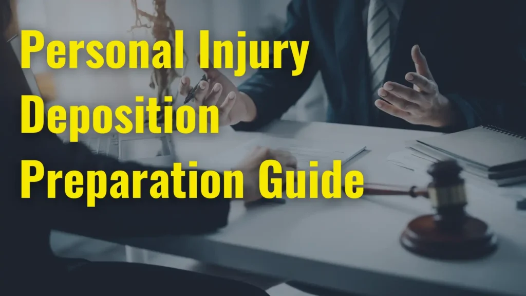 Personal Injury Deposition Preparation Guide Image